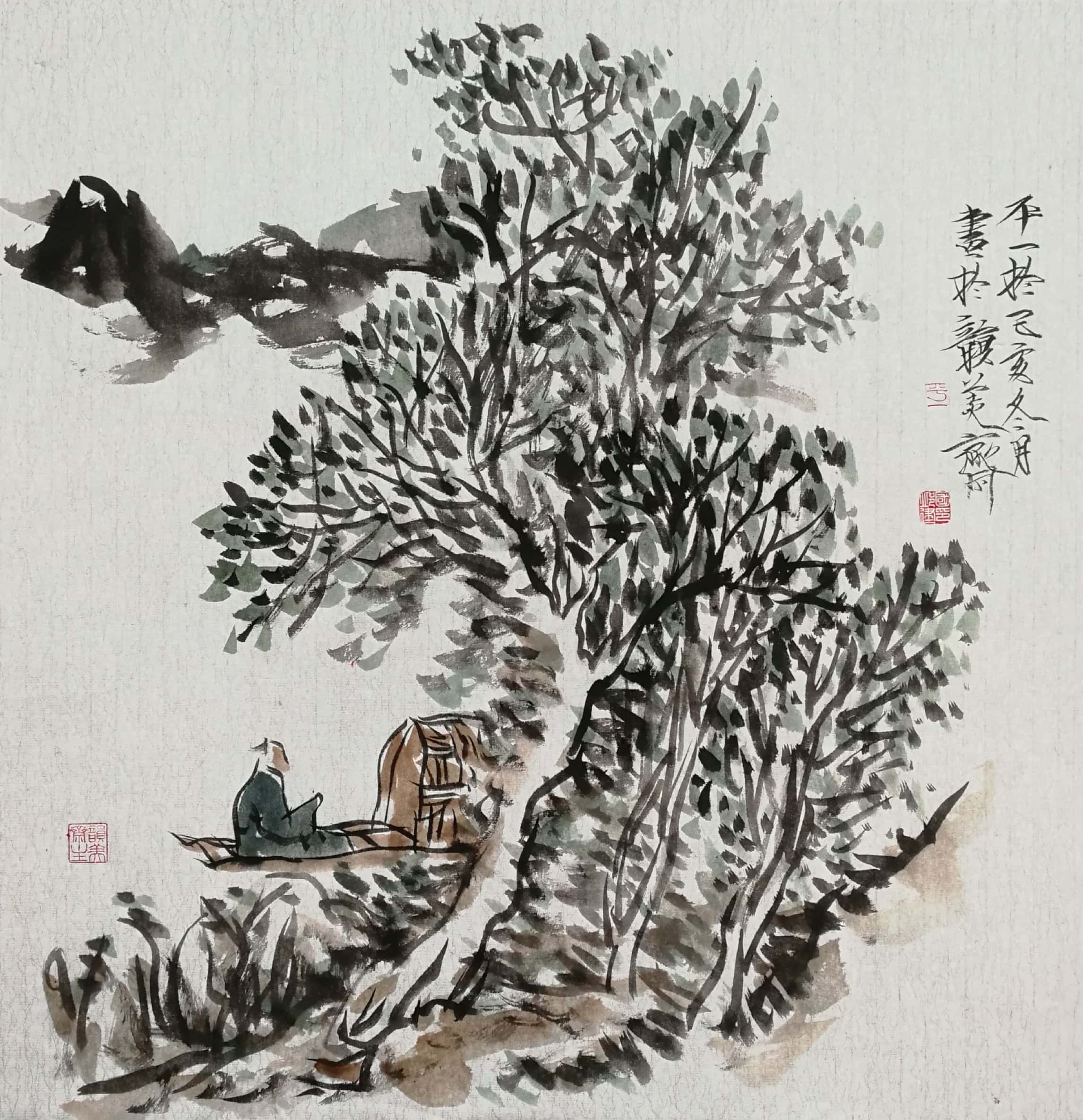 练习山水画
